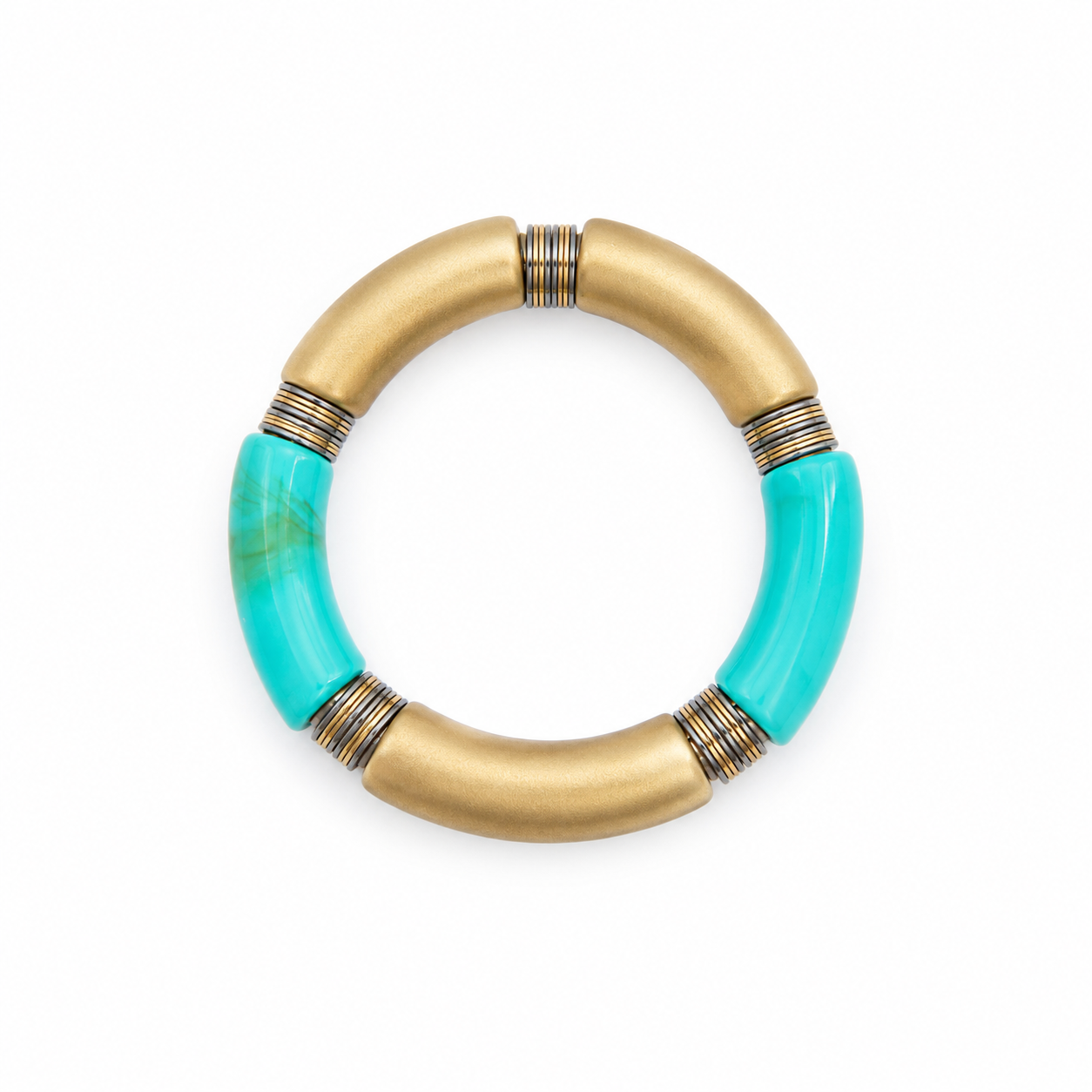 Bracelet Big Tube Brossé