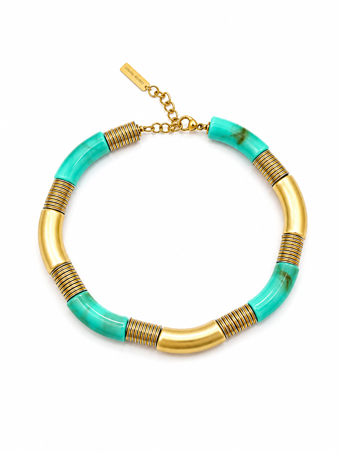 Collier Big Tube Brossé