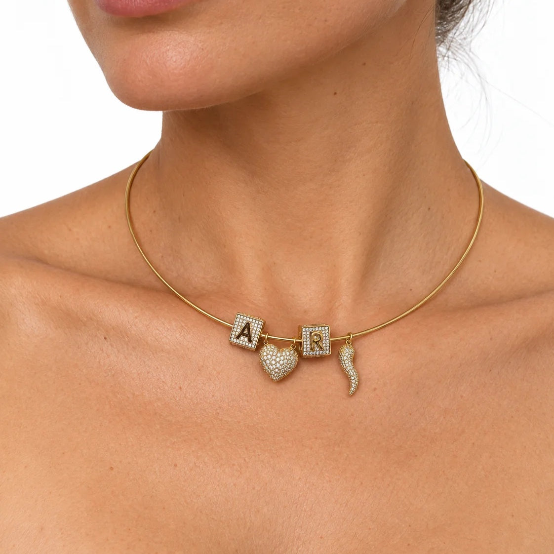Collier jonc personnalisable