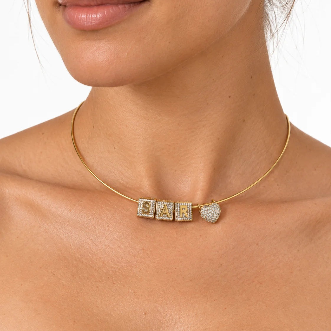 Collier jonc personnalisable