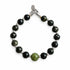 Bracelet Midnight Rodéo — Anthracite & vert