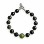 Bracelet Midnight Rodéo — Anthracite & vert